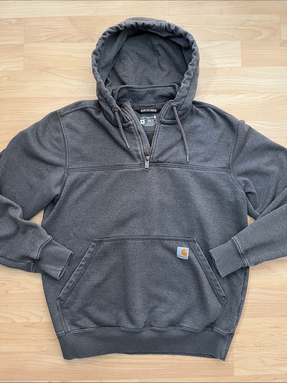 Carhartt Quarter-Zip Hoodie Rain Defender Pullover